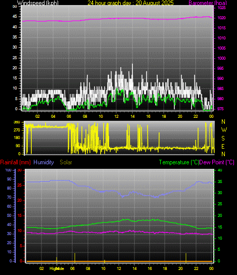 24 Hour Graph for Day 20