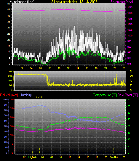 24 Hour Graph for Day 12
