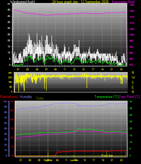 24 Hour Graph for Day 12