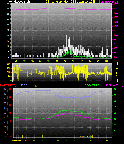 24 Hour Graph for Day 21